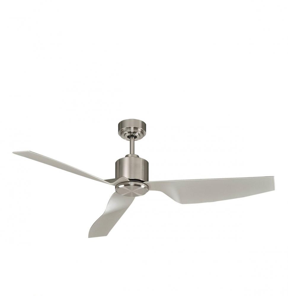 Lucci Air Climate II Brushed Chrome and Silver 50-inch DC Ceiling Fan