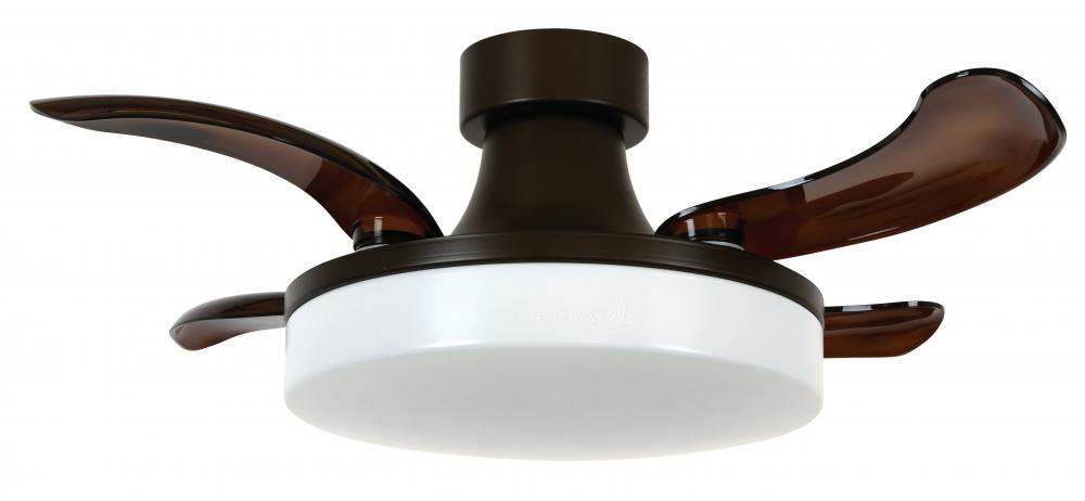 Fanaway Orbit 36-inch Oil Rubbed Bronze and Dark Koa Ceiling Fan with Light