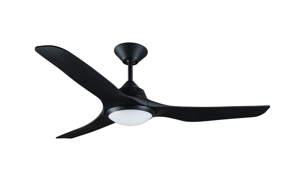 Lucci Air Mariner Black 50-inch 3-blade LED Light Ceiling Fan