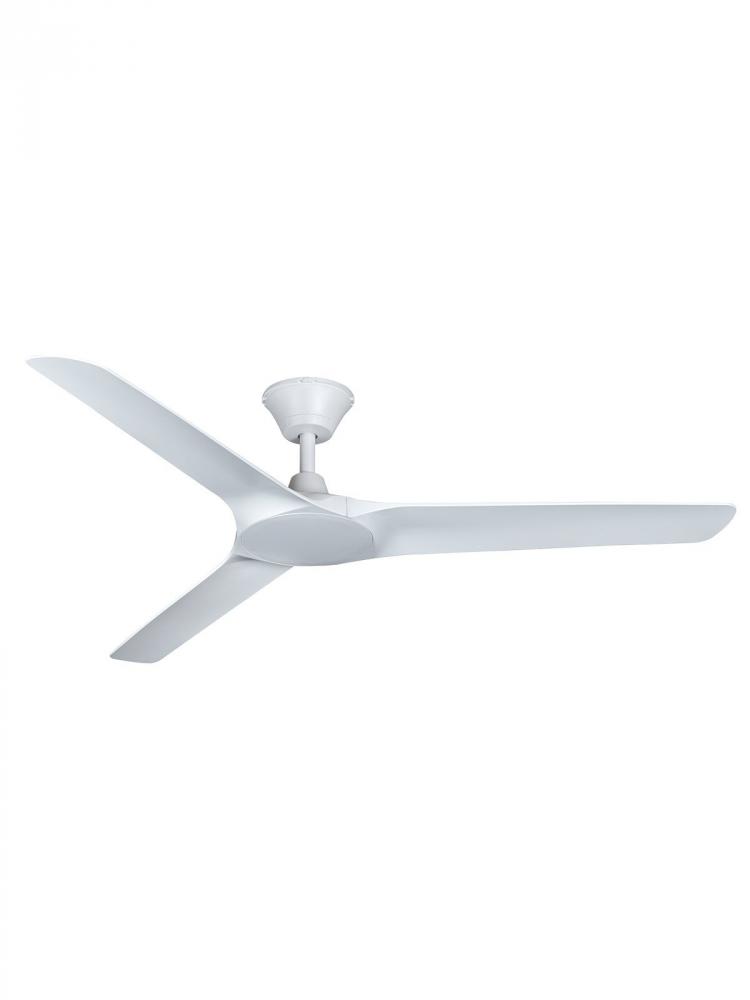 Lucci Air Abyss White 56-inch Indoor/Outdoor Ceiling Fan with White Blades