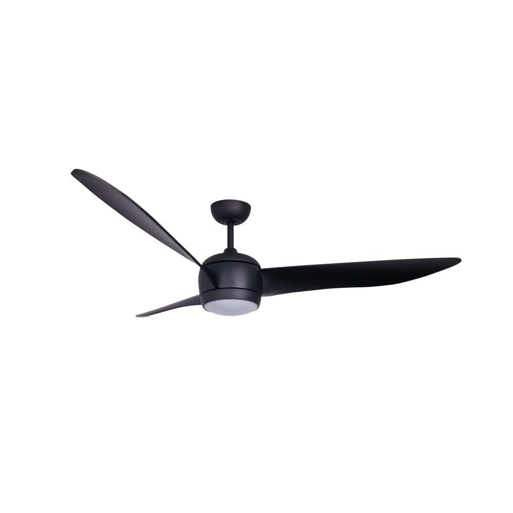 Lucci Air Nordic 56-inch Ceiling Fan with LED Light Kit in Matt Black